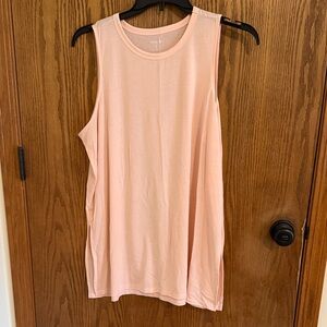 Old Navy Women's Oversized Light Pink Sleeveless Scoop-Neck Tank